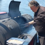 Ted's smoker in the water