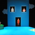 (L-R) Maria Vacratsis, Martin Happer, Maev Beaty, Ingrid Rae Doucet and Barbara Gordon in The Happy Woman. Photo Credit: Guntar Kravis