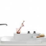 IDS 13 Axor Drop-in Washbasin with Two Shelves and Three Hole Faucet Bouroullec