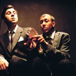 Two Actors on stage in Spent at Young Centre for Performing Arts, Toronto, Ontario