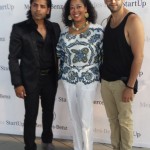 Janelle Watkins with Jonathan Shimoni for Faded Lifestyle and Hussein Dhalla for HD HOMME the winners of the Mercedes-Benz Start Up Challenge Kitchener
