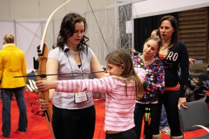 Practice archery at the Toronto Sportmen's Show, where there's something for everyone.