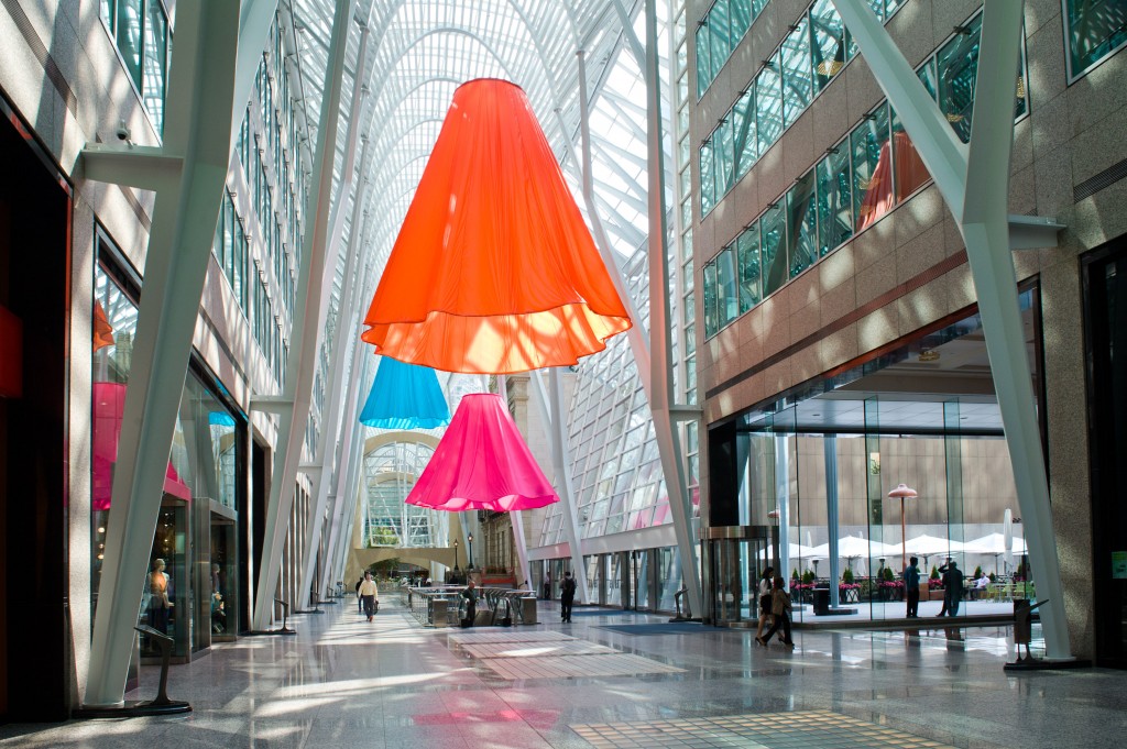 Soft Spin installation by Heather Nicol energizes Brookfield Place