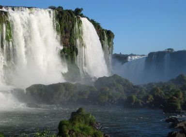 South America is known for its many spectacular waterfalls. 