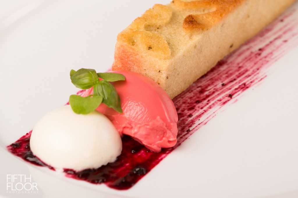 L is For... Dessert. Almond, Beets & Valrhona Opalys. Chef Eyal Liebman. 