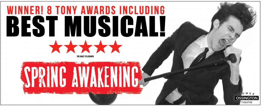 Spring Awakening at the Lower Ossington Theatre. Broadway Musical Spring Awakening. Theatre in Toronto. 