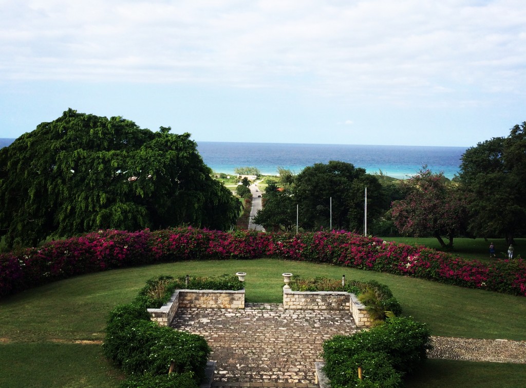 JTB Montego Bay. View from Rose Hall great House. The Scene inTO