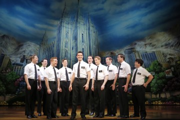 Mark Evans' The Book of Mormon performed in Toronto, Ontario, mormon men on stage