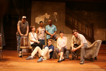 Bruce Norris' Clybourne Park, cast on stage at the Panasonic Theatre Toronto, Ontario