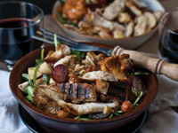 Grilled Turkey Breast Salad with Wild Mushrooms