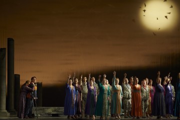 The Chorus of Peter Sellars' Hercules at Canadian Opera Company