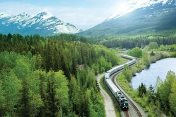 VIA Rail Travel Canada on a train