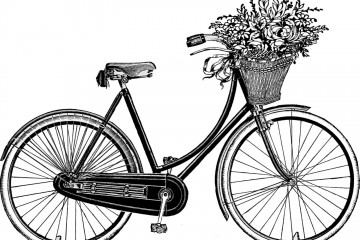 Bicycle with basket