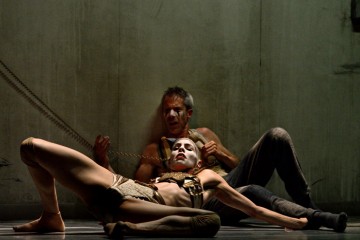 Tiffany Tregarthen and Jonathon Young in Betroffenheit. Photo by Michael Slobodian.